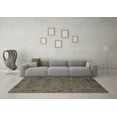 thumbnail image 3 of Ahgly Company Indoor Square Oriental Brown Industrial Area Rugs, 7' Square, 3 of 4