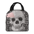 thumbnail image 1 of ZICANCN Insulated Lunch Bag for Women Men, Cupid Rose Skull Print Reusable Cute Lunch Bags for Picnic School Work Office, 1 of 8
