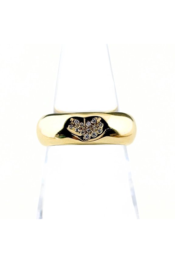 Pre-Owned Tiffany & Co. Full Heart Diamond Ring, Yellow Gold (YG), 750 Women's Ring with Small...