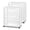 White, variant on Sterilite Wide 3 Drawer Storage Cart, Plastic Rolling Organization Cart, Pink Frost