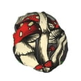 thumbnail image 2 of Balery Red Mushrooms Shower Caps, Double Layer Waterproof Shower Cap, Double Layers Reusable Shower Cap With Soft Comfortable For Long Thick Hair Soft Bath Shower Hair Caps, 2 of 9