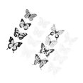 thumbnail image 3 of kowaku 3D Butterfly Wall Stickers Butterfly Decoration DIY Butterfly Wall Decals for Living Room Cake Decorating Flower Arrangements C, 3 of 9