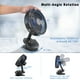 thumbnail image 4 of ATEngeus Ventilador USB 4 en 1, ventilador de clip de 8 pulgadas, ventilador de mesa recargable de 10000 mAh, ventilador con pilas de 5 velocidades, rotación automática de 45°/90°, 3 ajustes de tiempo, 4 of 5