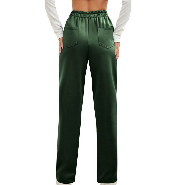knee length dresses for ladies Fishers Finery Women's Ponte Stretch Skinny Straight Leg Business Casual Pants main image 0