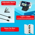 thumbnail image 4 of Étui pour Switch pour Nintendo Switch OLED, Étui de Transport de Rangement avec Fentes pour Cartes de Jeu 15 en 1, Trousse d'Accessoires avec Housse de Protection pour Console Joy-Con, Poignées de Pouce pour Switch, Protecteur d'Écran, Support pour Switch, 4 of 5
