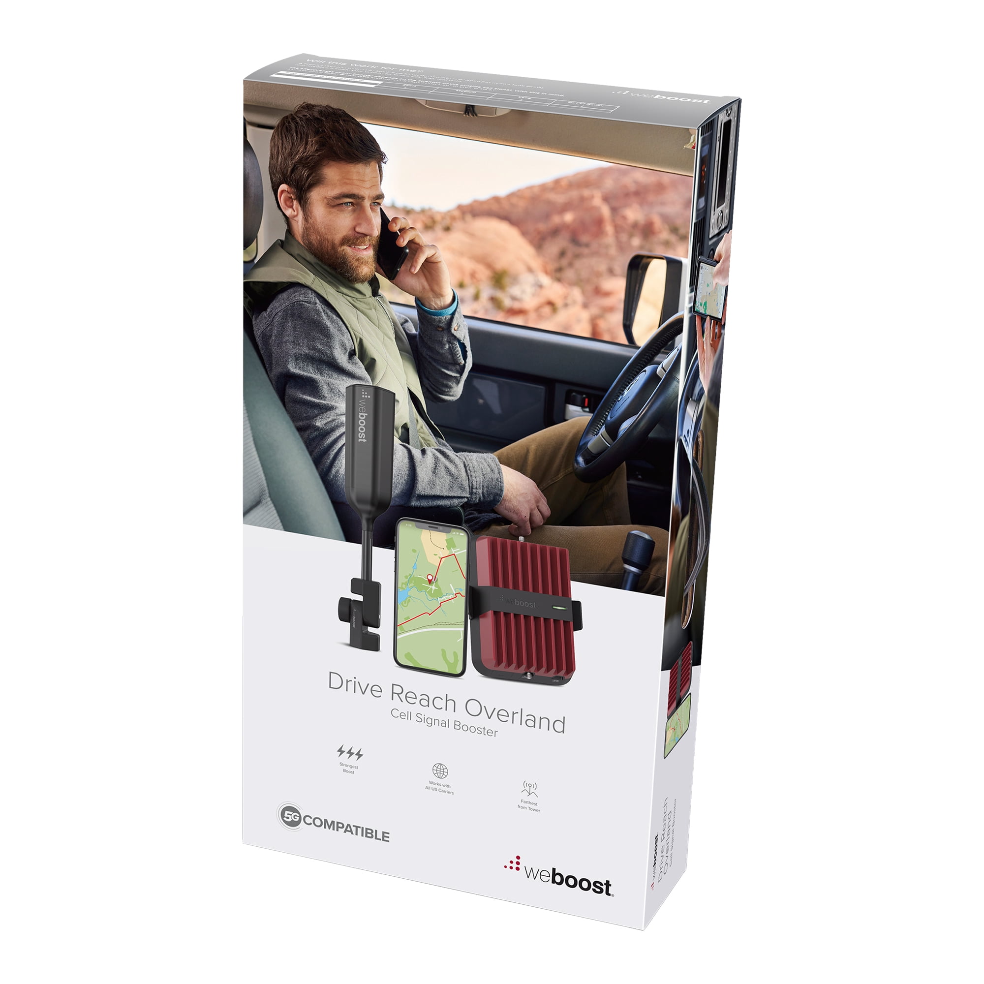 weBoost Drive Reach Overland - Cell Phone Signal Booster for Off Road Vehicles | Boosts 5G & 4G LTE for All U.S. Carriers - Verizon, AT&T, T-Mobile & More | Made in The U.S. | FCC Approved