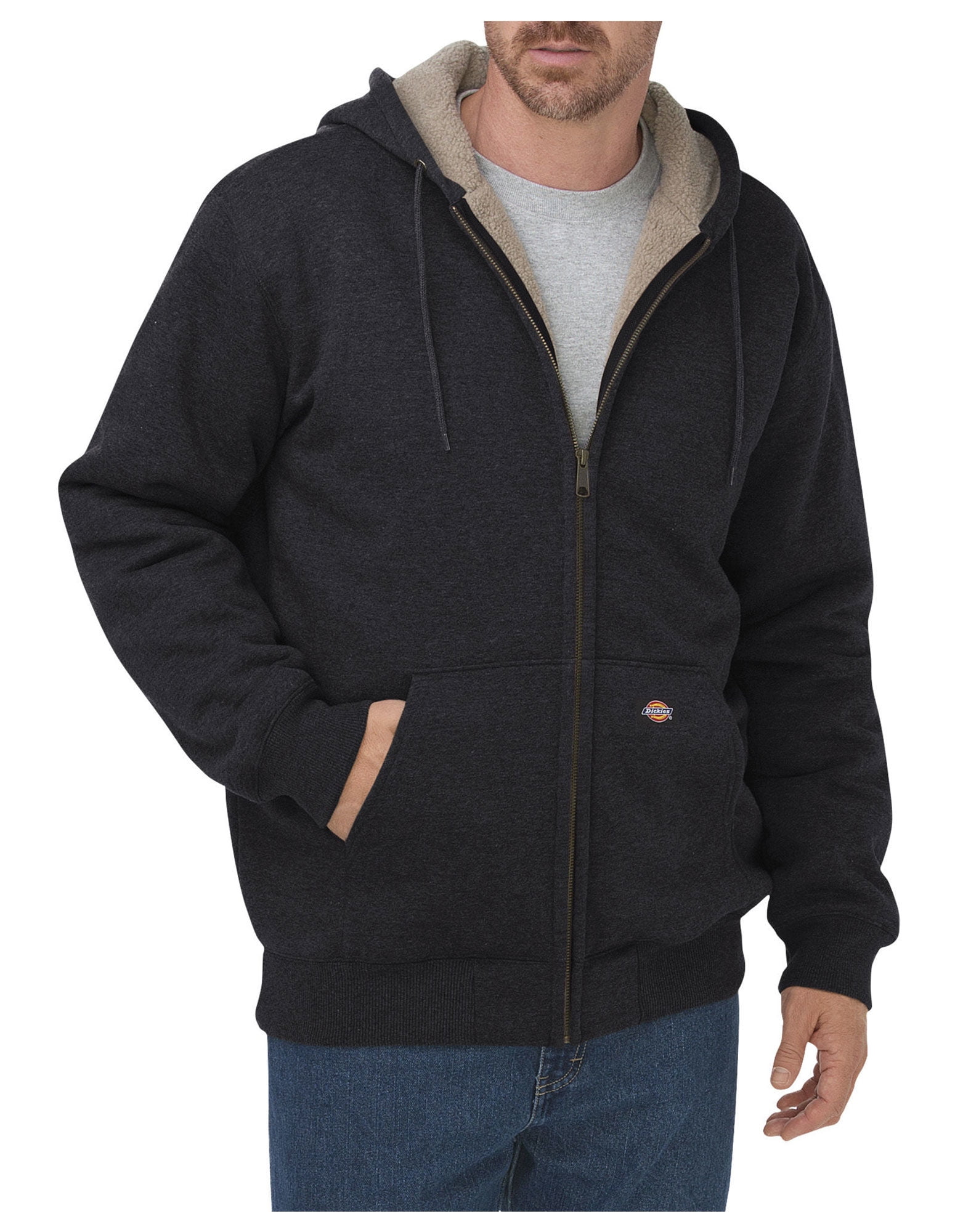 sherpa lined hoodies mens