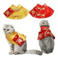 thumbnail image 2 of CIYISON Cat Chinese New Year Costume Cape Spring Festival Dog Cloak Dress Up Clothing Festival Costume Photo Outfit for Pets, 2 of 19