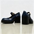 thumbnail image 3 of FSJ Women Mary Jane Shoes Platform Chunky Heel Pumps Size 7.5 Blue, 3 of 4