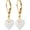 D01, variant on Simple Single Stone Drop Earrings,18K Yellow Gold Plated Natural Geometric Crystal Quartz Gemstone Dangle Earrings for Women[y5317]