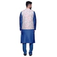 thumbnail image 3 of Atasi Traditional Mens Dupion Silk Kurta Pajama Set With Nehru Jacket Men Wear, 3 of 3