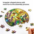 thumbnail image 6 of Taicans Hummingbird Stained Glass Acrylic Jigsaw Puzzle Suncatcher,Window Hanging Ornament with Chain,DIY Puzzle Sun Catcher Decor for Home,Garden,Balcony,Gift for Puzzle Lovers & Nature Enthusiasts, 6 of 6