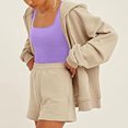 thumbnail image 4 of Women's Square Neck Ribbed Crop Tanks Top Sleeveless Camisole Breathable Vest Solid Color Tops for Casual and Party Wear, 4 of 9