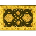thumbnail image 1 of Ahgly Company Machine Washable Indoor Rectangle Persian Yellow Traditional Area Rugs, 8' x 10', 1 of 4