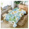 thumbnail image 5 of CRIXLHIX 60x120inches White Blue Floral Rectangle Tablecloth Watercolor Flowers Decorative Table Cloth Spillproof Polyester Table Cover for Kitchen Dining Picnic Holiday Wedding Party Decor, 5 of 7