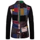 thumbnail image 2 of Mens Ethnic Colorblock Patchwork Printed Party Casual Blazer Coat Jackets Tops zhangyuxiang LED, 2 of 2