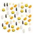 thumbnail image 1 of 50x casa de muñecas en miniatura, juguetes de comida, accesorios para casa de muñecas DIY, casa de muñecas para niños, juguetes, modelo de comida de, 1 of 8