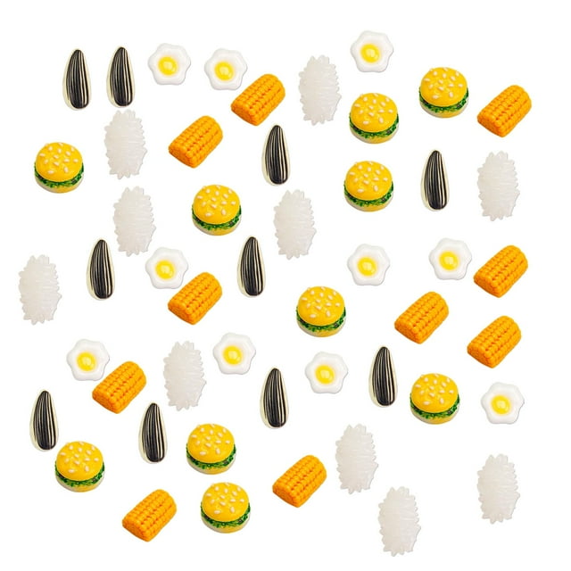 50x casa de muñecas en miniatura, juguetes de comida, accesorios para casa de muñecas DIY, casa de muñecas para niños, juguetes, modelo de comida de
