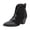 Black, variant on Women Ankle Booties Snakeskin Studded Pointed Toe Chunky High Heel Fashion Office Party Dress Boots