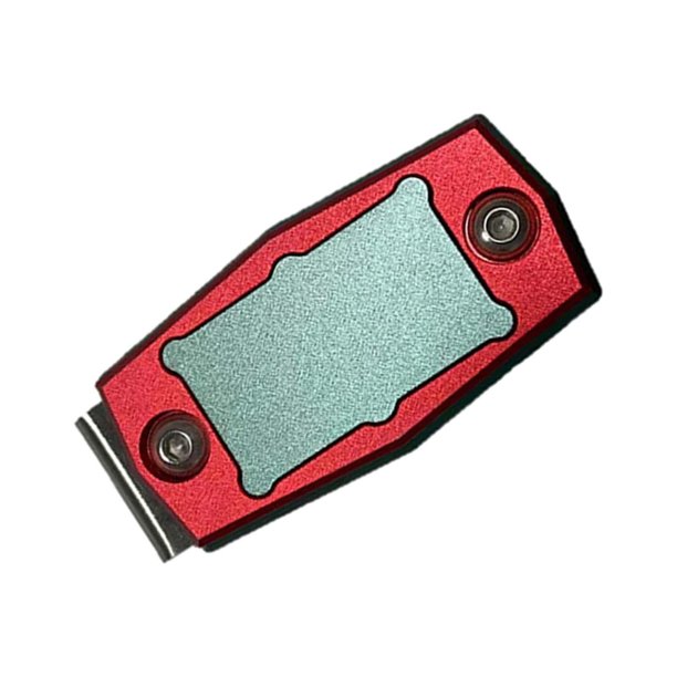 Clip magnético para cinturón con tiza, estuche para tiza, clip fijo portátil para tiza de billar rojo verde