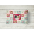 thumbnail image 2 of Carolines Treasures CK5134PW1216 Munchkin Cat Love Canvas Fabric Decorative Pillow Red 12HX16W multicolor, 2 of 3