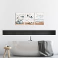 thumbnail image 4 of 3 Piece Rustic Canvas Wall Art Daisy in Jar with Blue Butterfly Painting Pictures Motivational Inspiring Prints Artwork for Office Living Room Bedroom Bathroom Decor Framed Ready to Hang, 4 of 6