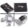 thumbnail image 2 of Aluminum Alloy Quick Release Plate with AntiSlip Pad for 50mm Tripods 1/4 Screw, 2 of 9