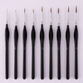 thumbnail image 3 of Jesscasday Professional Miniature Fine Detail Brushes for Watercolor Oil Acrylic Craft 9PCS, 3 of 12