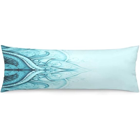 Mandala Body Pillow Cover Retro Floral Mandala Compass Medallion Bohemian Long Pillow Case Protector with Zipper Decorative Cushion Large Pillowcases for Bedroom,Sofa,Couch,Home Gifts 20"x54",Boho
