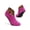 Rose Red, variant on Indoor Non-Slip Thermal Socks Leopard Printed Floor Socks Fuzzy Slipper Socks for Ladies Girls