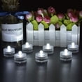 thumbnail image 2 of Submersible LED Lights,Waterproof Tea Lights,White Submersible Pool Lights, 2 of 4