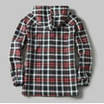 thumbnail image 5 of Feancey Weekly sale 2025 Mens Sherpa Fleece Lined Plaid Flannel Shirts Jackets Casual Thermal Button Up Jackets Winter Warm Work Coat Outwear, 5 of 6