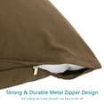 thumbnail image 4 of Unique Bargains 2-Piece Soft Microfiber Pillowcases, Queen, Brown, 4 of 8