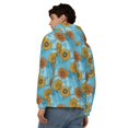 thumbnail image 4 of Naloa Sunflowers Men’s Hoodies, Zip up Hoodie, Sweatshirts,Hoodies for Men Sizes S-3XL-3X-Large, 4 of 5