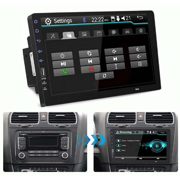 9 Inch Single 1 DIn Car Radio Stereo Touch Screen Mirror link Bluetooth FM USB