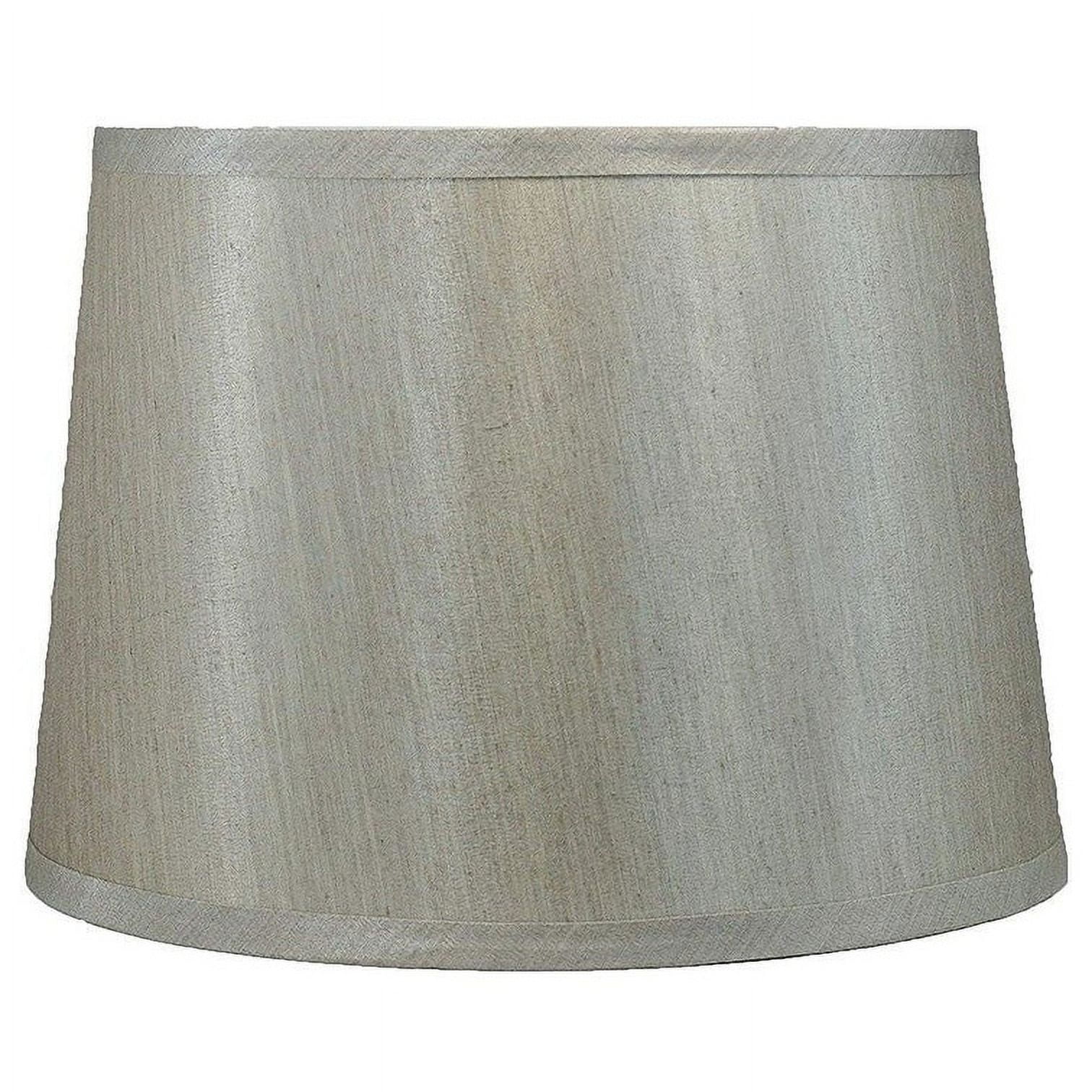 Urbanest French Drum Faux Silk Lamp Shade, 10x12x8.5", Burgundy