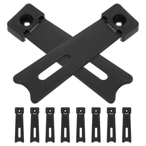 UPGRATOR Versatile Use Picture Frame Easel Stand Black Plastic 10Set