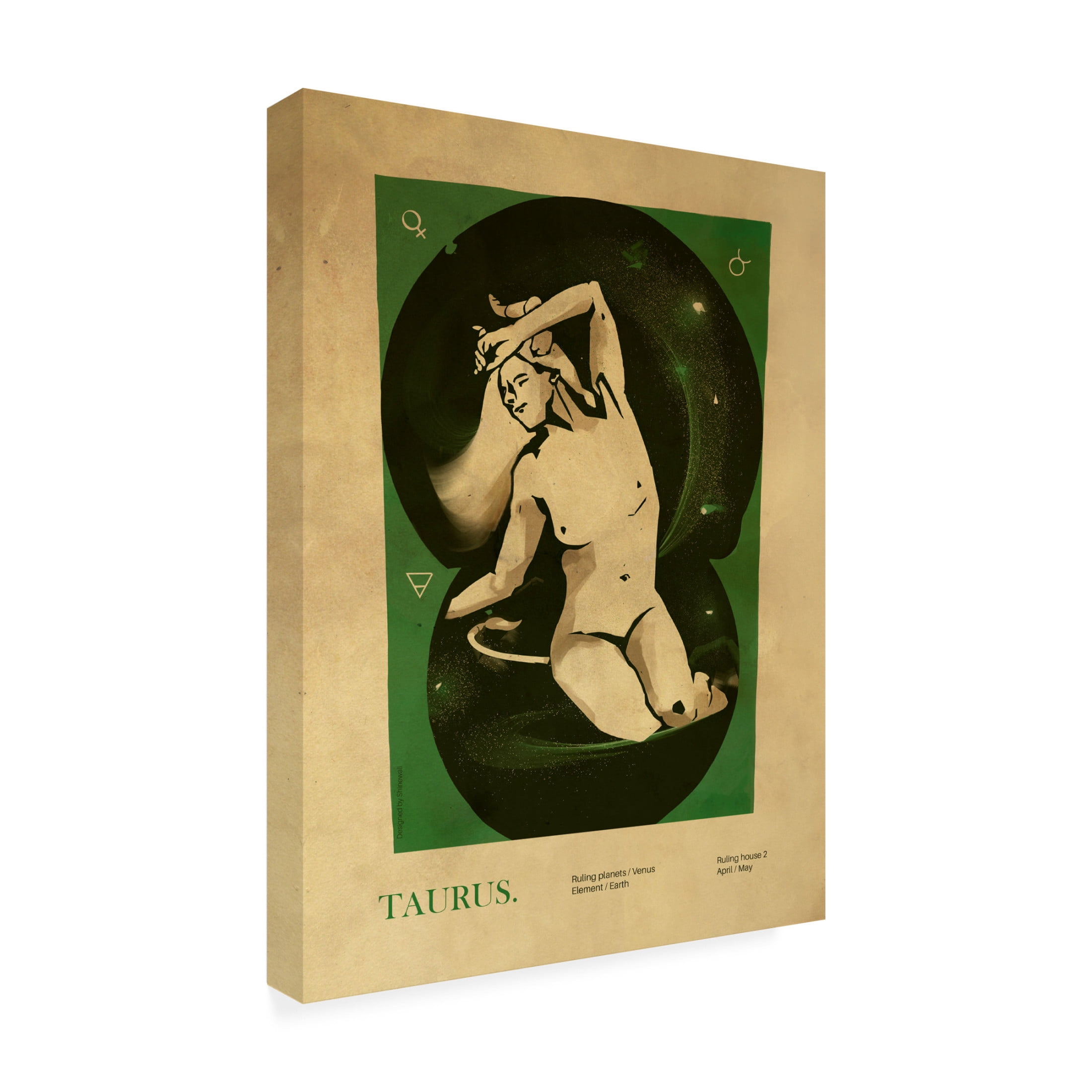 Trademark Fine Art Dionisis Gemos Taurus print Canvas Wall Art