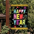 thumbnail image 4 of Happy New Year Garden Flags, 12x18 inch Winter Welcome Holiday Sign, All-Weather Yard Outdoor Decor for Seasonal Celebration, 4 of 7