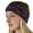 Black/Multi, variant on Soft Stretch Cable Knit Side Epoxy Button for Mask Fuzzy Lined Ear Warmer Headband, Red