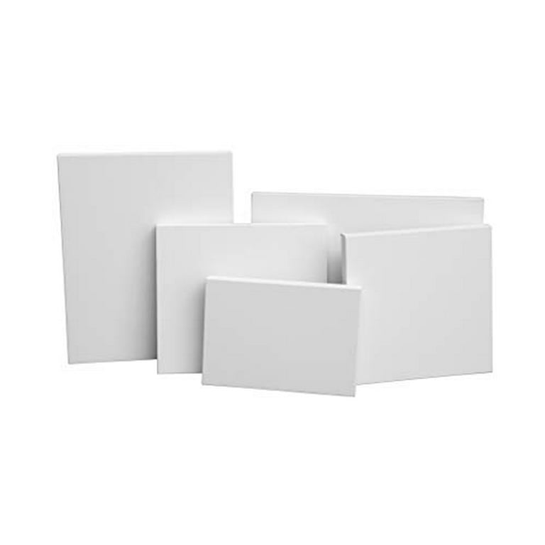 Gallery Wrapped Art Canvas. Blank and Ready for Painting, 1 1/2 Depth, (6  Pack) (16x20)