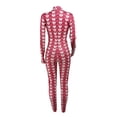 thumbnail image 4 of Seyurigaoka Women Christmas Printed Romper Casual Long Sleeve O-Neck Jumpsuit, 4 of 6