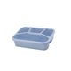 thumbnail image 1 of Billuyoard Fiambrera de 4 rejillas, contenedor de alimentos Rectangular multicolor de una sola capa, caja de almacenamiento de plástico para Mostrada Azul, 1 of 6