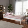 thumbnail image 3 of Allora Traditional White Wood Twin Size Spindle Daybed, 3 of 8