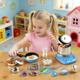 thumbnail image 4 of BotaniNest 22Pcs Kids Kitchen Food Grade Stainless Steel Kids Cooking Real Food Making For Children 7 14 Beginner Cooking Educational, 4 of 5