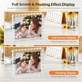 thumbnail image 2 of 3Pack Scalloped Acrylic Photo Frame 8×10 Inch, 15+15mm Thick Block Clear Glass Photo Frame with Thick Block | Acrylic Picture Frames Modern Gift Set (3Pack, 8X10), 2 of 7