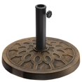 thumbnail image 1 of National Tree SV42-TJF4BZ-18R 18 in. Round Free Standing Resin Umbrella Base, Bronze, 1 of 1