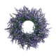 thumbnail image 2 of Corona botín púrpura, adorno colgante en la pared de escritorio, anillo Floral Artificial para bodas, jardín, chimeneas, interiores y exteriores Pequeño, 2 of 8