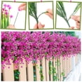 thumbnail image 4 of 40 Bundles Outdoor Artificial Flowers UV Resistant Artificial Plants Bulk for Outside Faux Flowers Plastic Fake Plants Outdoors Summer Fall Decoration Shrubs Garden Porch Window Box Decor (Purple Red), 4 of 5