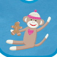 thumbnail image 4 of Inktastic Sock Monkey Gingerbread Boys or Girls Baby Bib, 4 of 4